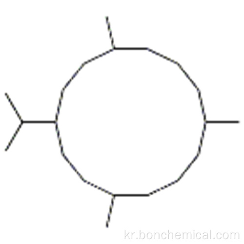 시클로 테트라 데칸, 1,7,11- 트리메틸 -4- (1- 메틸 에틸) CAS 1786-12-5